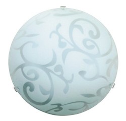 Scroll ceiling D25 E27 60W, white Scroll ceiling D25 E27 60W, white