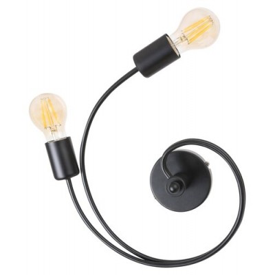 Carly ceiling,LED,E27 2x15W,m.black