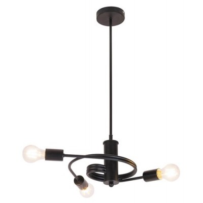 Carly pendant,E27 3x15W,m.black