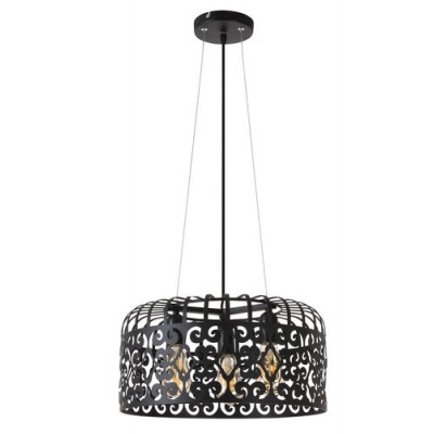 Alessandra pendant E27 3x60W,matte black