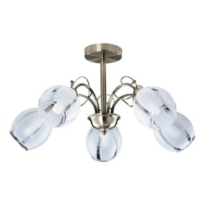 Joel 5arm chandelier E27 5x60W, bronz Joel 5arm chandelier E27 5x60W, bronz