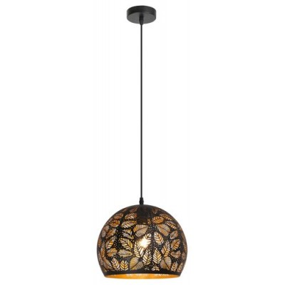 Manorca pendant lampE27 1x40W,black/gold