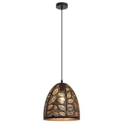 Manorca pendant lampE27 1x40W,black/gold