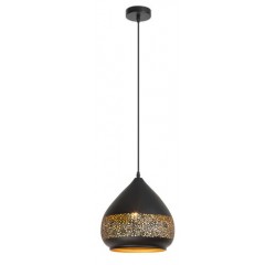 Kaia pendant lamp E27 1x40W,black/gold