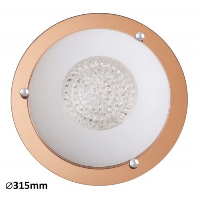 Patricia ceil. E27 2x40W transp/rosegold Patricia ceil. E27 2x40W transp/rosegold