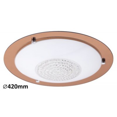 Patricia ceil. E27 3x40W transp/rosegold