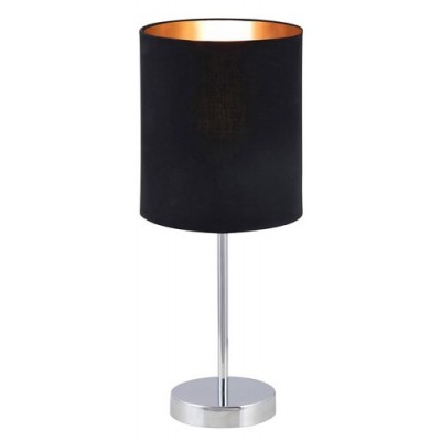 Monica desk E27 1x60W,black/gold/chrome