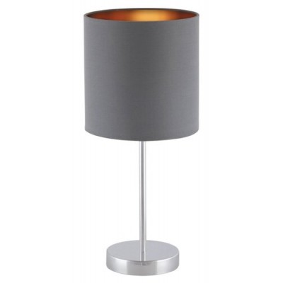 Monica desk E27 1x60W,grey/gold/chrome