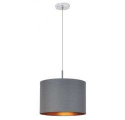Monica pendantE27 1x60W,grey/gold/chrome