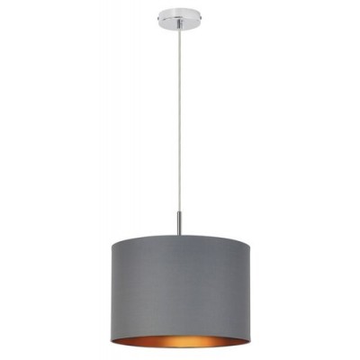 Monica pendantE27 1x60W,grey/gold/chrome