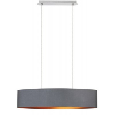 Monica pendantE27 2X60W,grey/gold/chrome