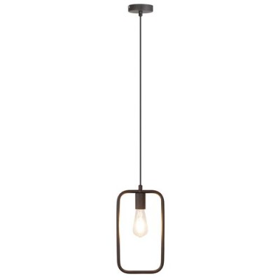 Levi pendant rectangular E27max60W black