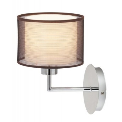 Anastasia wall E27 max 60W chrome/brown Anastasia wall E27 max 60W chrome/brown