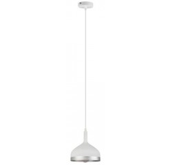Kevin pendant E27 max60W m.white/silver