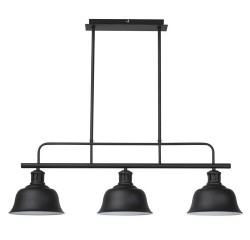 Caitlin pendant E27 3x60W,r.gold/black