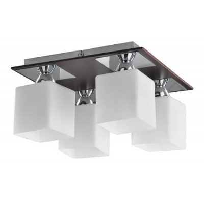 Reda ceiling lamp E24 4x60W chrome-wenge