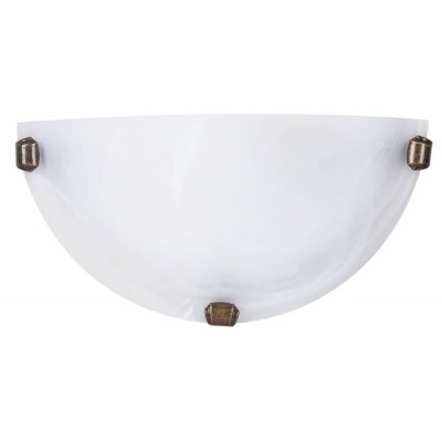 Alabastro wall lamp E27 60W white/bronz