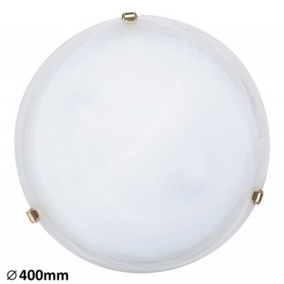 Alabastro ceilingD40 E27 2x60Wwhite/gold
