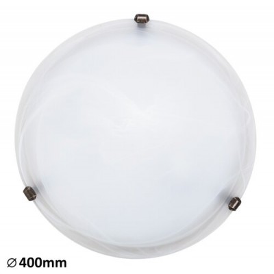 Alabastro ceilingD40 E27 2x60Wwht/bronz