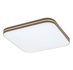 Oscar ceiling,w.bulb,18W,round,wht/waln. Oscar ceiling,w.bulb,18W,round,wht/waln.