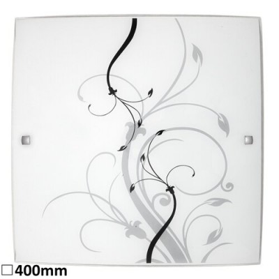 Elina ceiling400x400E27 2x60Wblack/white