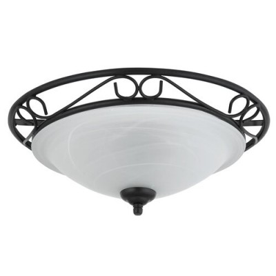 Athen ceilingD37 E27 2x60W matt black