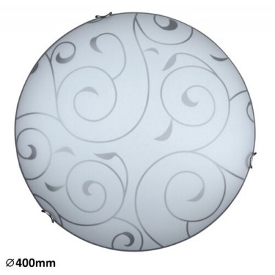 Harmony lux ceilingD40E27 2x60Wchrm/wht Harmony lux ceilingD40E27 2x60Wchrm/wht