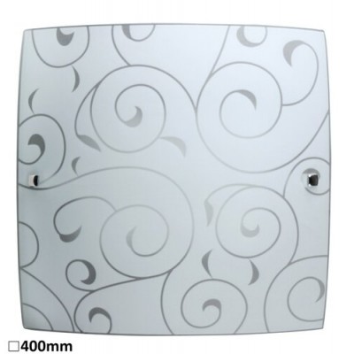 Harmony lux ceiling400x400E27 2x60W wht