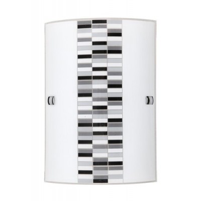 Domino wall 260x180 E27 60Wwht/gry/blc
