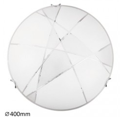 Eterna ceilingD40 E27 2x60W wht/transp.