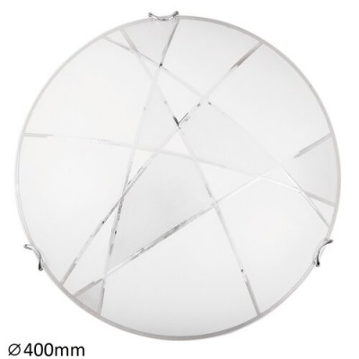 Eterna ceilingD40 E27 2x60W wht/transp.