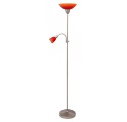 Rainbow floor lampE27 100W+E14 40Wst.chr