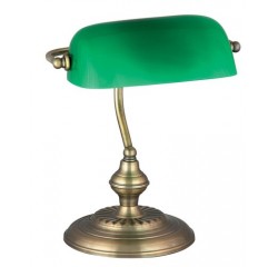 Bank table lamp, E27 60W, bronz