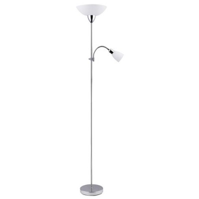 Diana floor lampE27 60W+E14 40Wchr-wht Diana floor lampE27 60W+E14 40Wchr-wht
