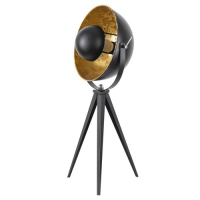 Nataniel desk,E27 1x25W,black/gold