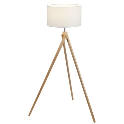 Soren floorlamp E27 max60W white+natural Soren floorlamp E27 max60W white+natural