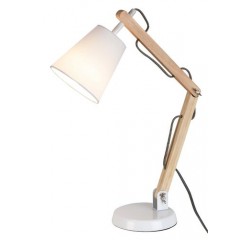 Thomas desk lamp E14 40W white+natural