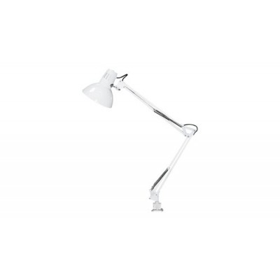Arno table E27 60W,white, metal vise
