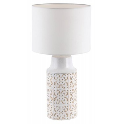 Agnes ceramic deskE27 1x40W,white/beige Agnes ceramic deskE27 1x40W,white/beige