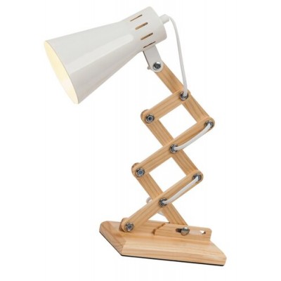 Edgar desk lamp E14 max25W white+wood