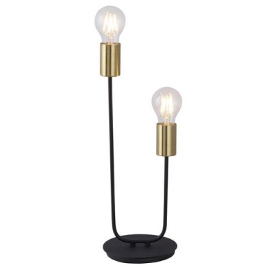 Lanny table,LED,E27 2x15W,bck/gold