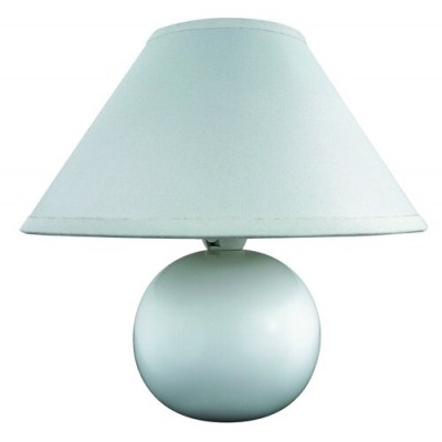 Ariel ceramic table lamp E14 40W, white