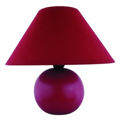 Ariel ceramic table lamp E14 40W, red