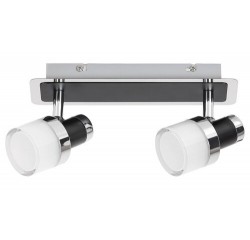 Harold, bathroom wall lamp, chrome/black/opal, LED 10W 800lm 4000K IP44 Harold, bathroom wall lamp, chrome/black/opal, LED 10W 800lm 4000K IP44
