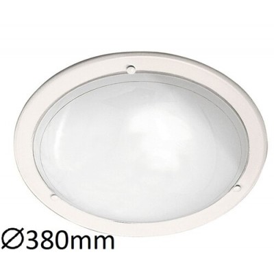 Ufo ceiling D38 E27 2x60W white opal