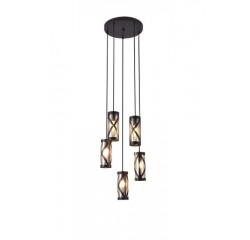 Oberon Pendants E14 5X MAX 40W coffee/amber Oberon Pendants E14 5X MAX 40W coffee/amber