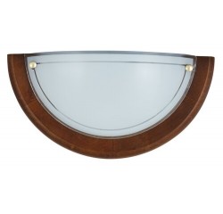 Fa Ufo wall lamp D30 E27 60W oak opal