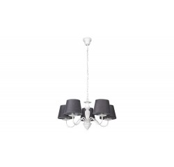Flavio, pendant, white/gray, E14 5X MAX 40W, excl. Flavio, pendant, white/gray, E14 5X MAX 40W, excl.