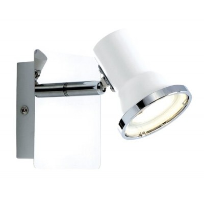 Steve spotLEDGU10 4,5Ww.bulb,wh/chr IP44