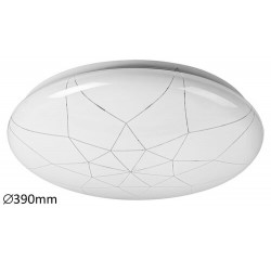 Damien, ceiling lamp, white, built in LED  24W 1920lm 3000-6500K, CCT, dimmable, with remote controller, timing function, with Wifi app